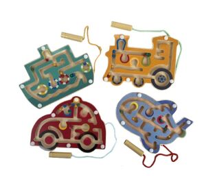 Bigjigs Toys Drevený magnetický labyrint 1 ks